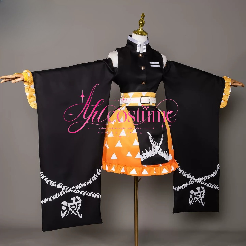 Anime Cosplay Tanjiro - Kamado Tanjiro Agatsuma Zenitsu Cosplay Costume