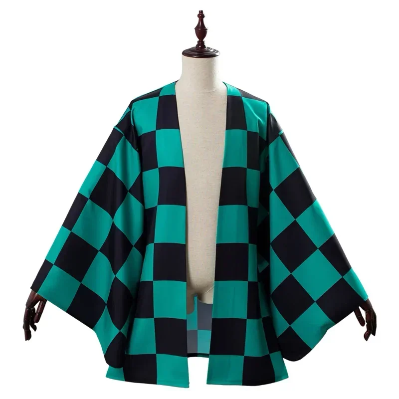 Anime Cosplay Tanjiro - Anime Costume Tanjyrou/Tanjiro Kamado Greeen Kimono
