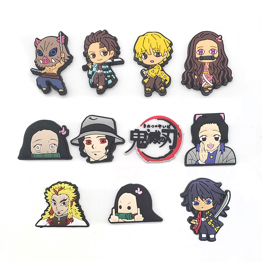 11pcs Set Demon Slayer Cartoon - Anime Cosplay Tanjiro recension och pris