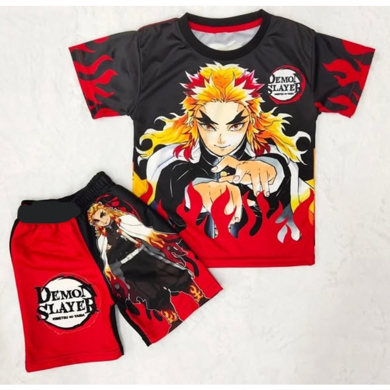 Demon Slayer Kids T-shirt Shor - Anime Cosplay Tanjiro recension och pris
