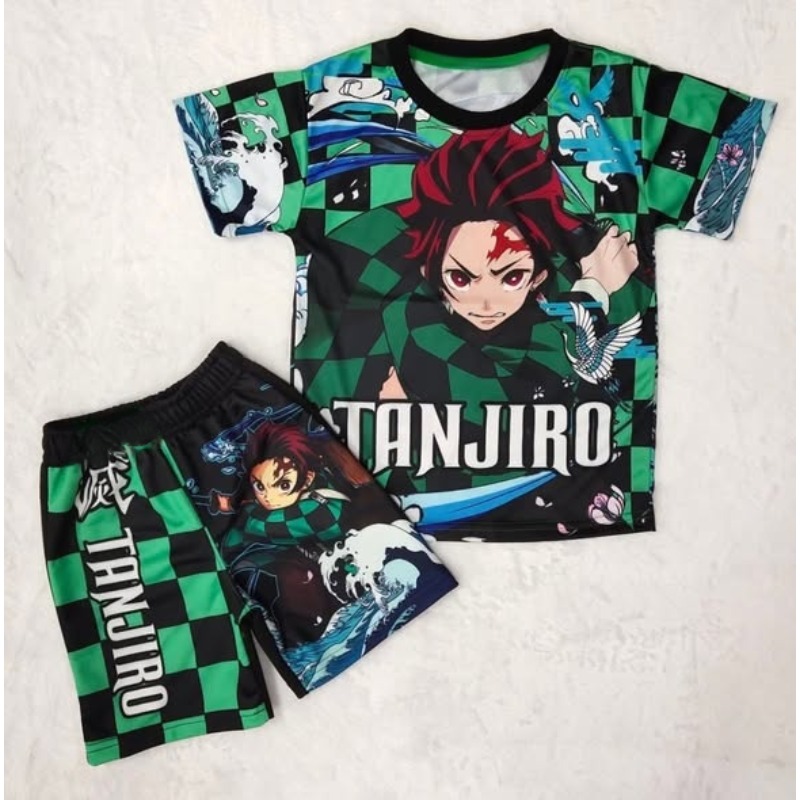 Demon Slayer Kids T-shirt Shor - Anime Cosplay Tanjiro recension och pris