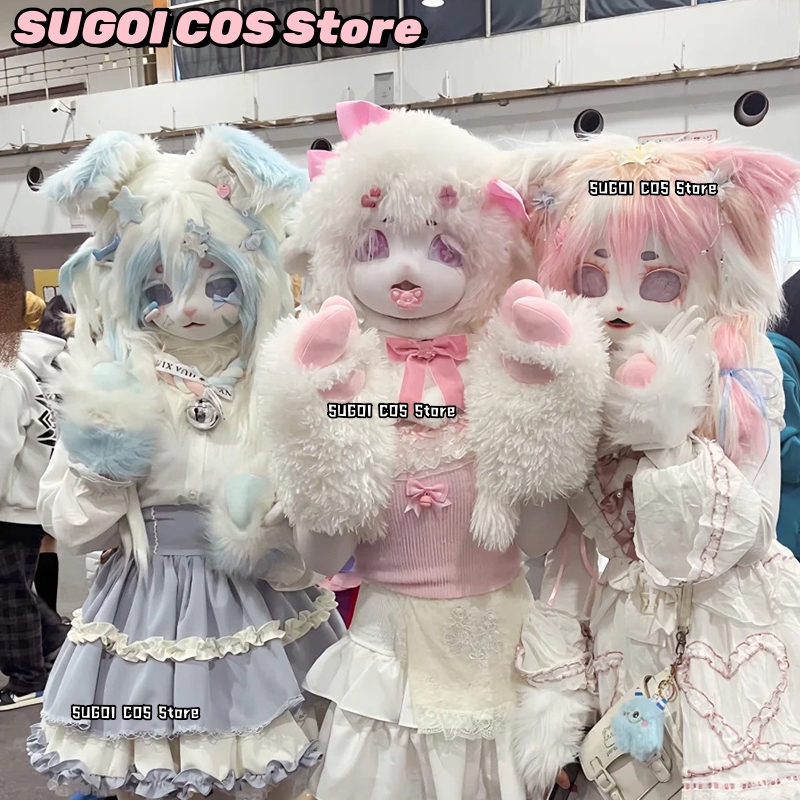 aBcSCS*Fursuit Head Kigurumi C - Anime Cosplay With Mask recension och pris