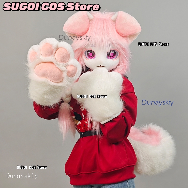 aBcSCS*Fursuit Head Kigurumi C - Anime Cosplay With Mask recension och pris