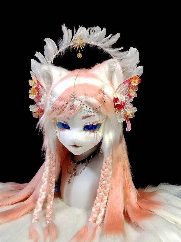 Handmade Kig Fursuit Head, Cut - Anime Cosplay With Mask recension och pris